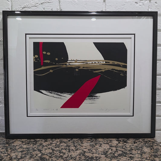 Isao Ikegami Japanese Abstract Modern Artwork Signed Numbered Dated 91' Fine Art