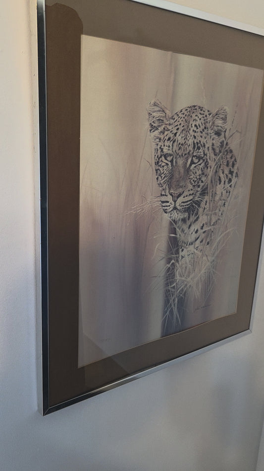 Leopard Cheetah Wildlife Art Print Big Cat Safari Animal - Wall Art Nature Decor
