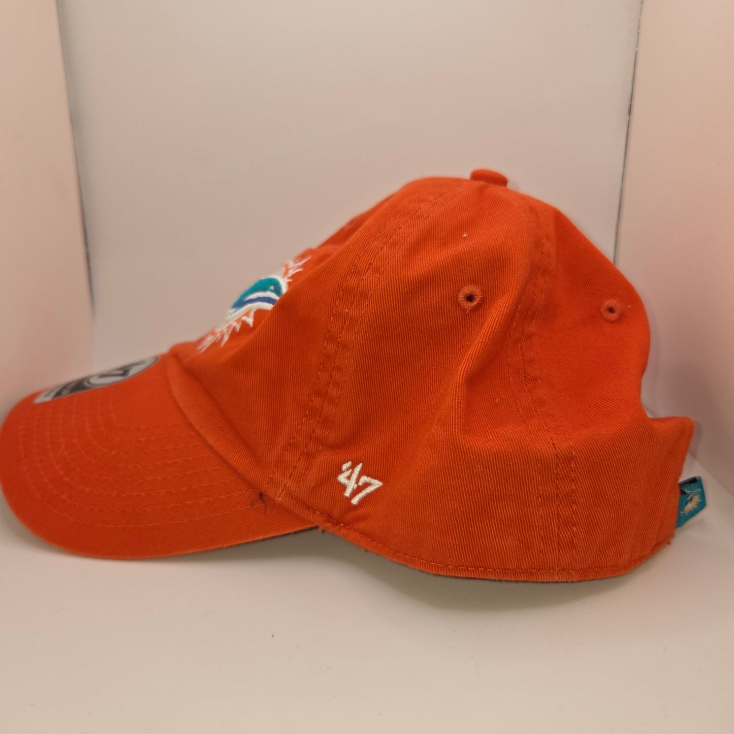 Miami Dolphins NFL '47 Brand Clean Up Adjustable Strapback Orange Hat Cap