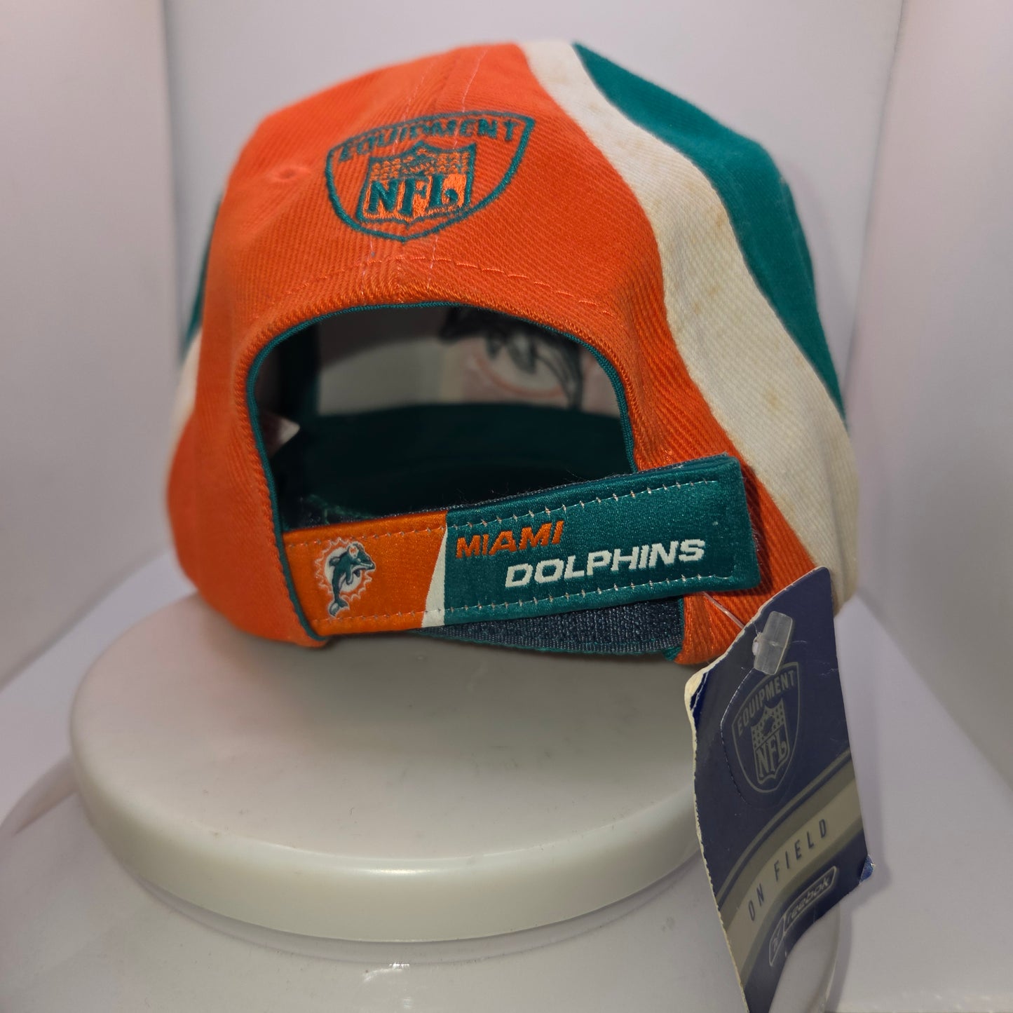 Vintage Miami Dolphins Baseball Cap Hat Reebok Official NFL Equipment Adjustable