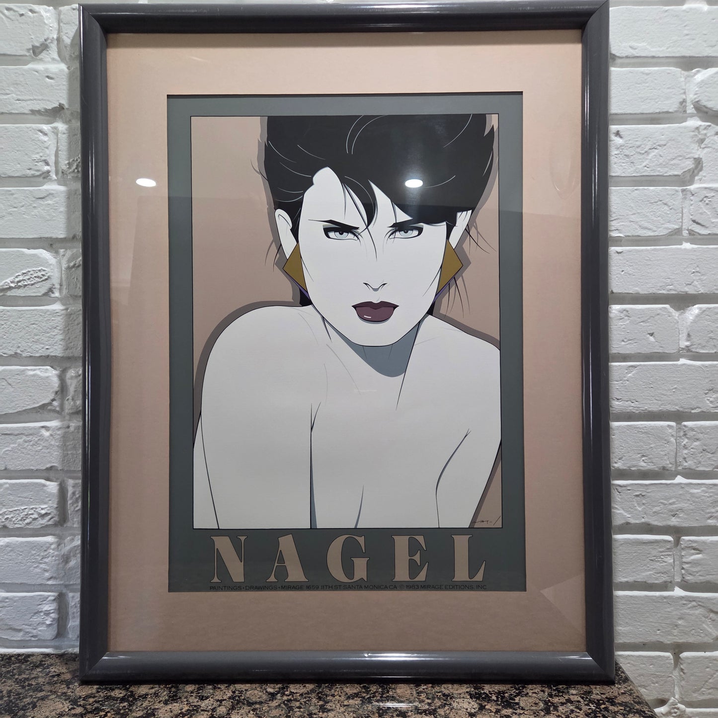 Patrick Nagel Original 1983 Kristen Serigraph 1st Print Mirage 1659 Santa Monica
