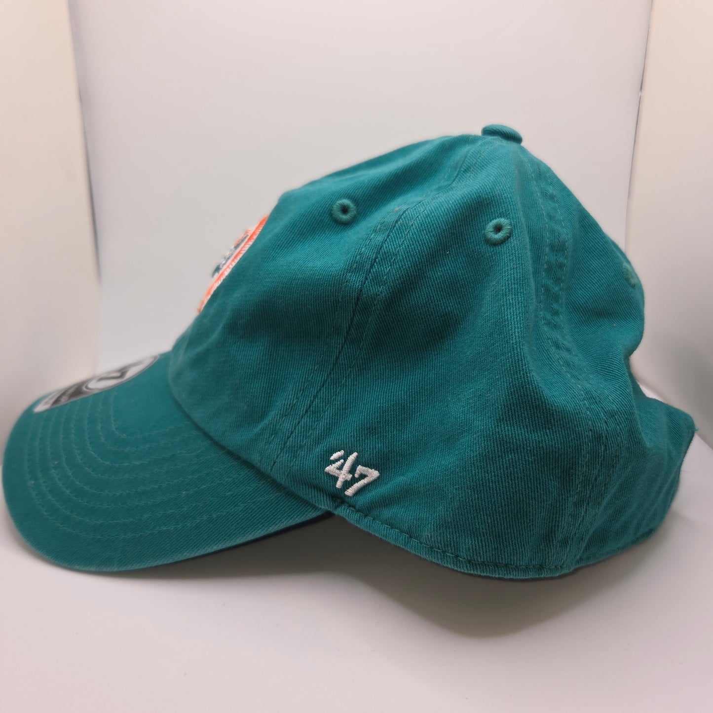 Miami Dolphins '47 Clean Up Adjustable Tailgate Teal Retro Logo Hat Football Cap