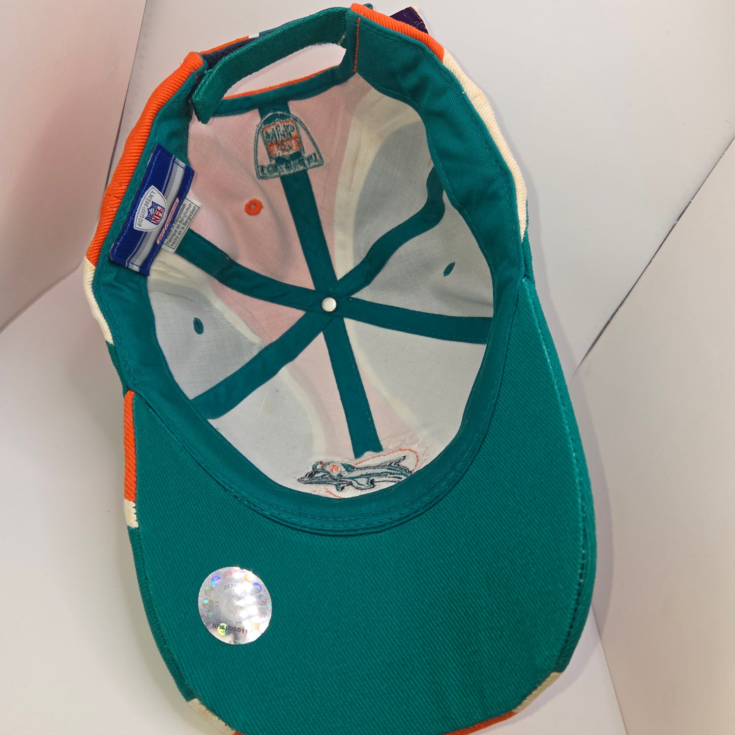 Vintage Miami Dolphins Baseball Cap Hat Reebok Official NFL Equipment Adjustable
