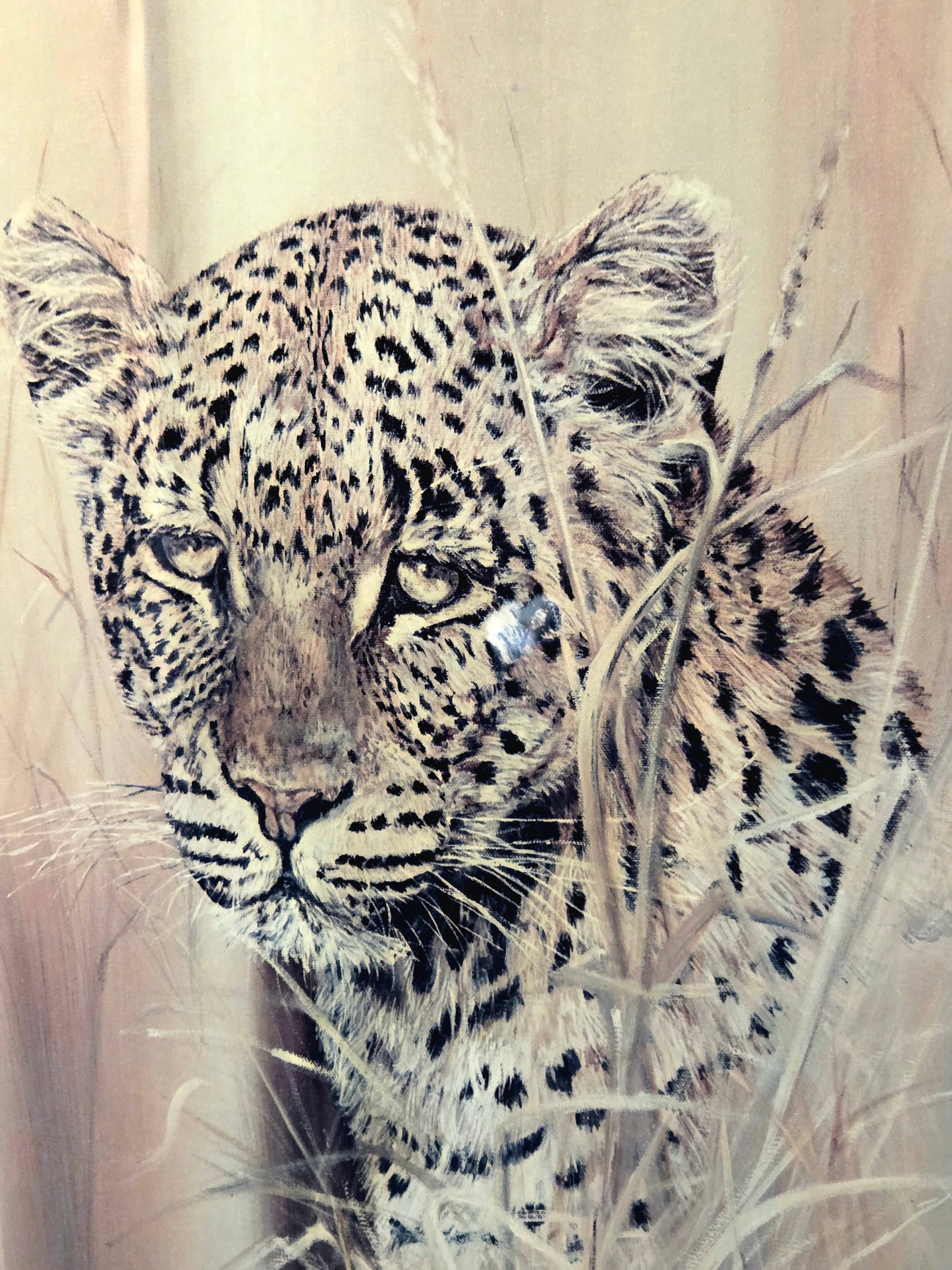 Leopard Cheetah Wildlife Art Print Big Cat Safari Animal - Wall Art Nature Decor