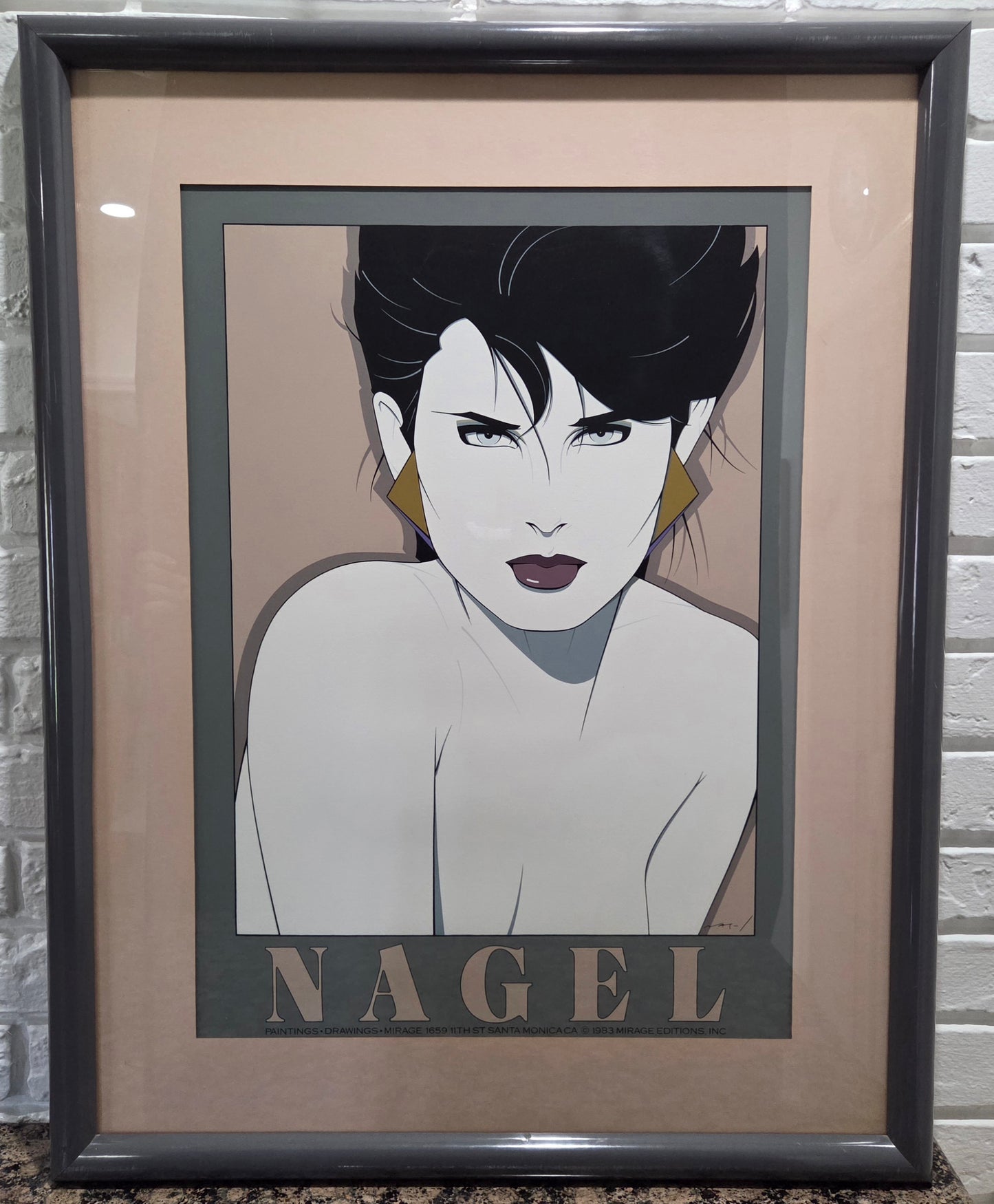 Patrick Nagel Original 1983 Kristen Serigraph 1st Print Mirage 1659 Santa Monica