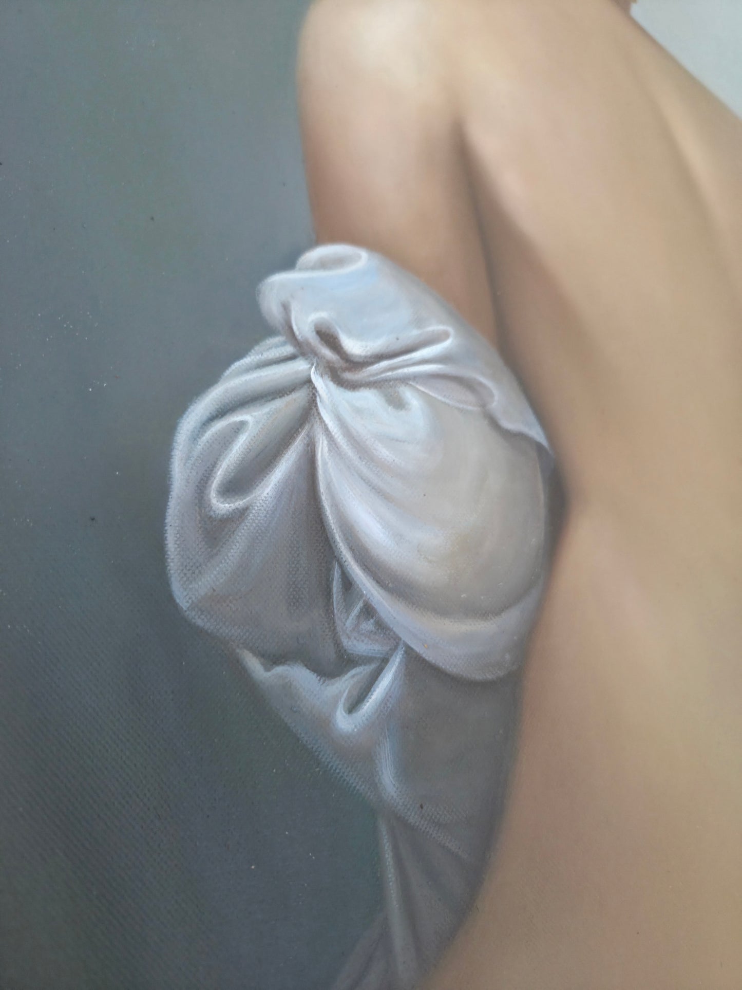 Valpinçon Bather Master Repro Oil On Canva Painting Signed T. Terry After Ingres