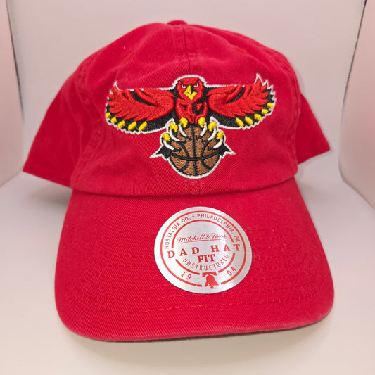 Atlanta Hawks NBA Mitchell & Ness Dad Hat Fit Cap Basketball