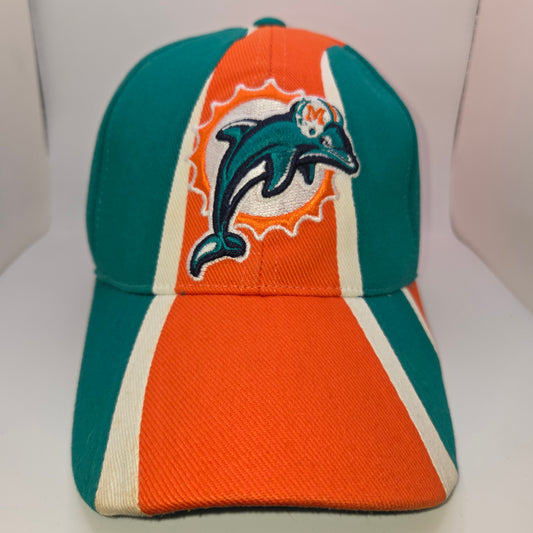 Vintage Miami Dolphins Baseball Cap Hat Reebok Official NFL Equipment Adjustable