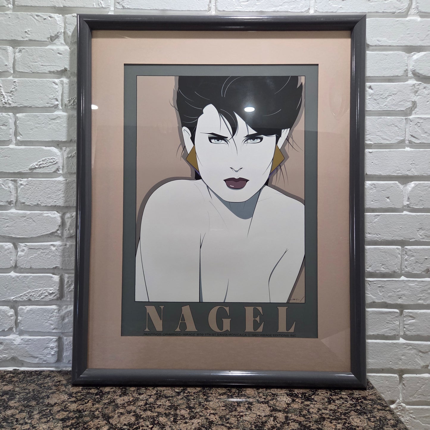Patrick Nagel Original 1983 Kristen Serigraph 1st Print Mirage 1659 Santa Monica