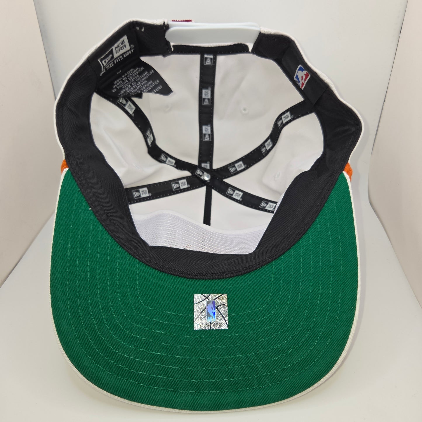 Miami Heat Basketball New Era The Golfer Snapback NBA Hat Vintage Cap White City