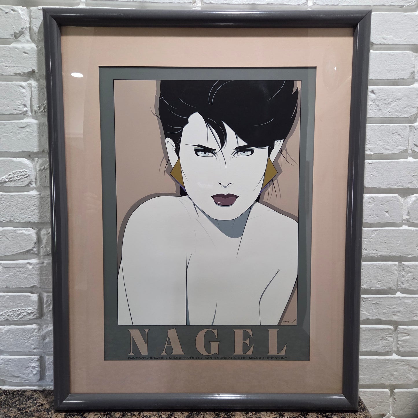 Patrick Nagel Original 1983 Kristen Serigraph 1st Print Mirage 1659 Santa Monica