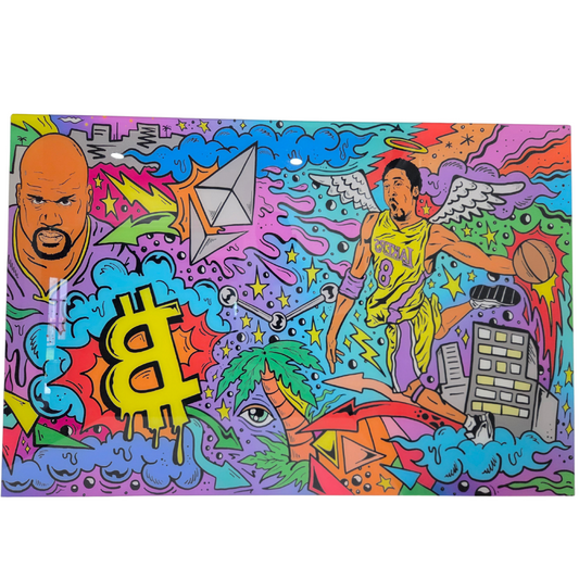 Kobe Bryant Shaquille ONeal Lakers NBA Crypto Art Acrylic Print Modern Wal Decor
