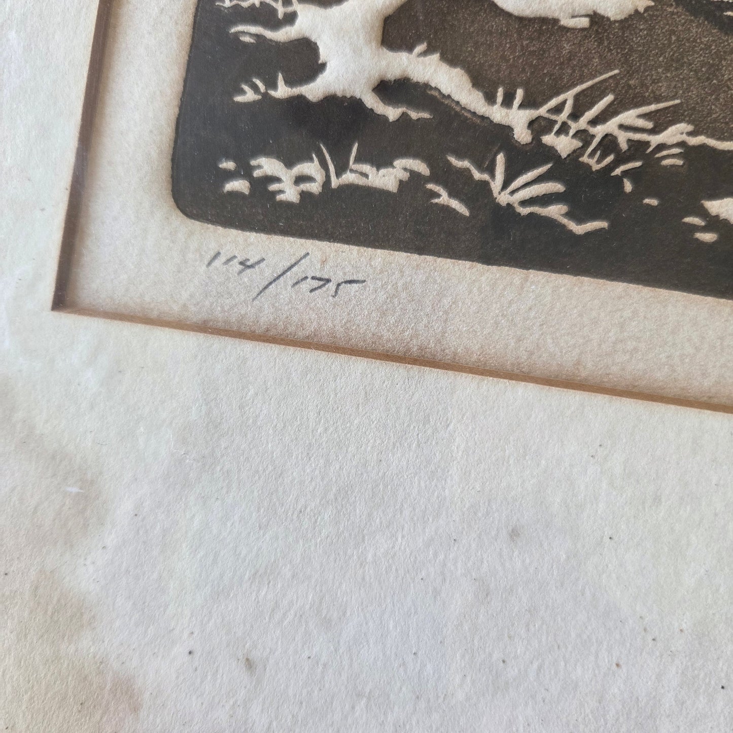 Al Kaufman Morning Glory Signed Numbered Intaglio Etching Art Japanese Pine Tree