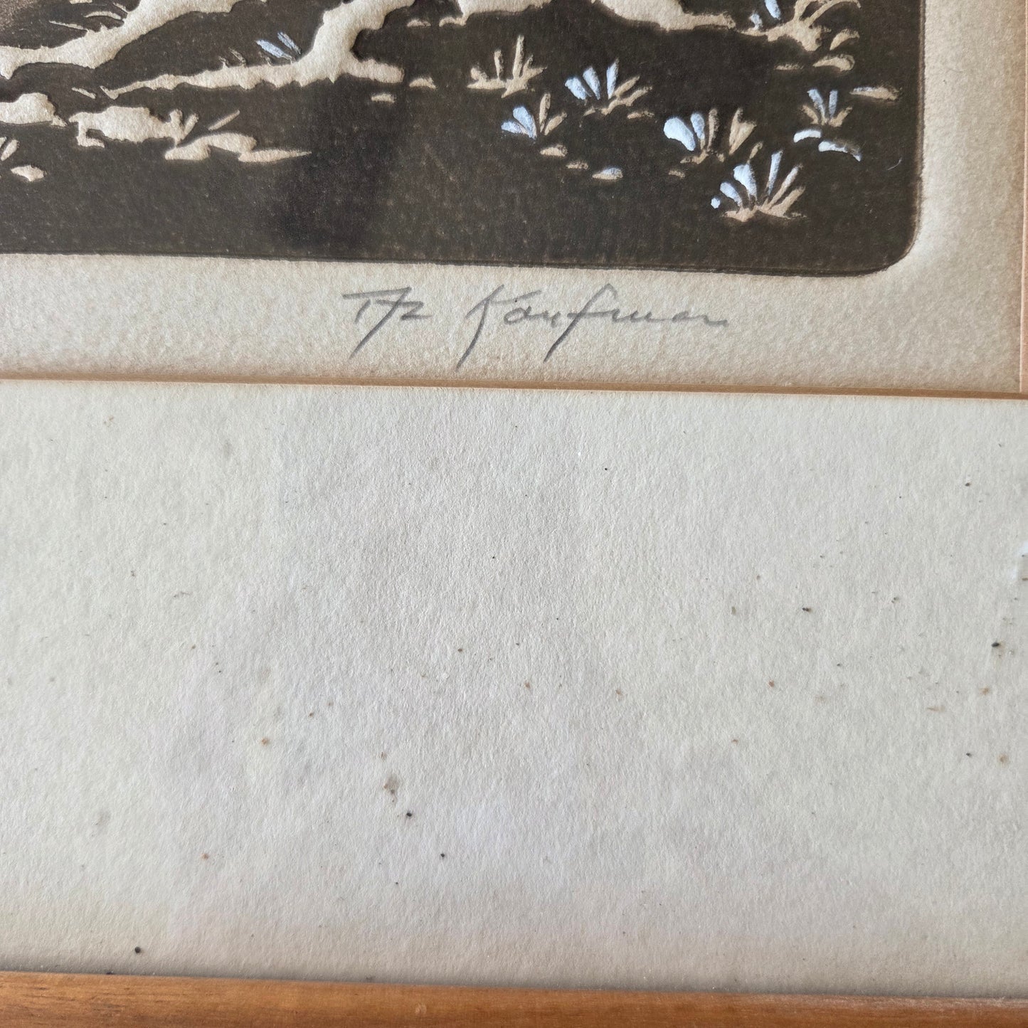 Al Kaufman Morning Glory Signed Numbered Intaglio Etching Art Japanese Pine Tree