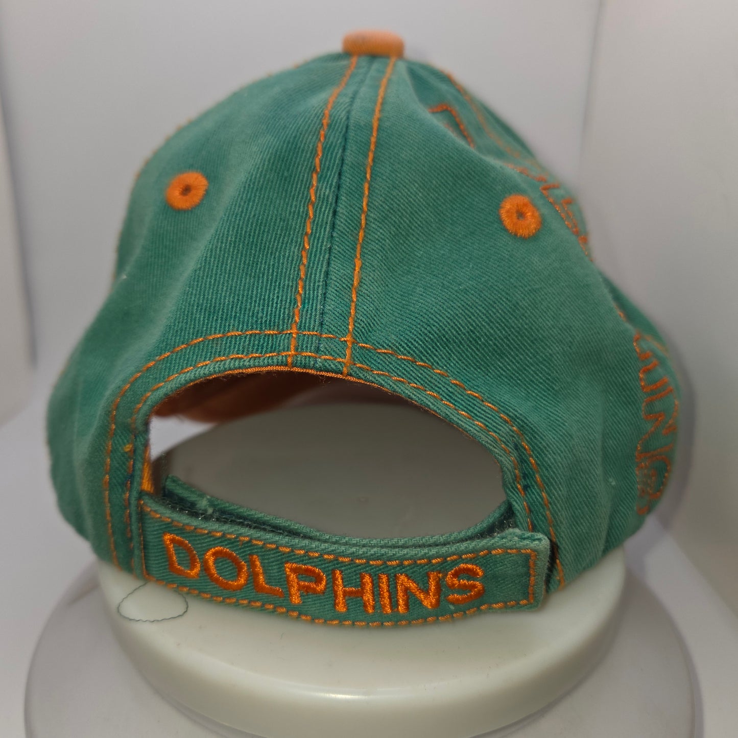 Vintage Miami Dolphins NFL Reebok Hat Cap Green Beige