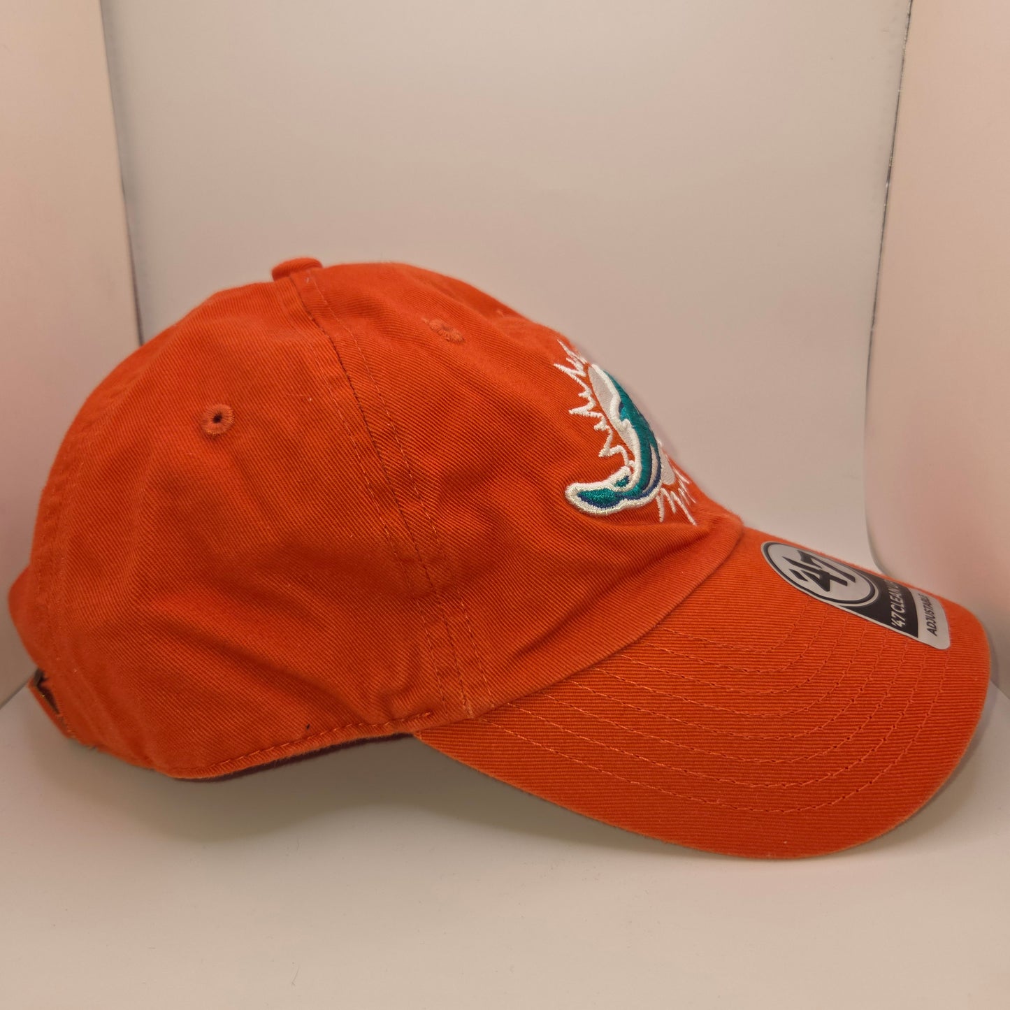 Miami Dolphins NFL '47 Brand Clean Up Adjustable Strapback Orange Hat Cap