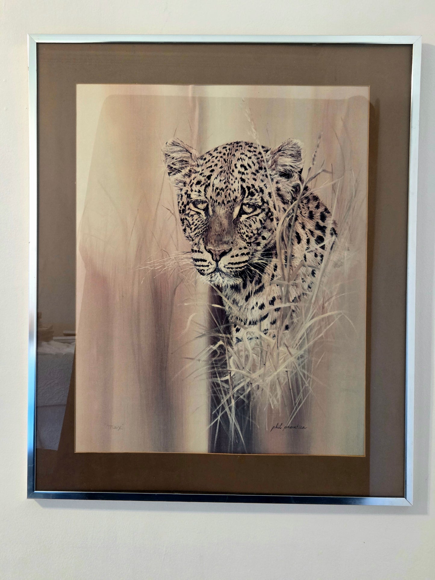 Leopard Cheetah Wildlife Art Print Big Cat Safari Animal - Wall Art Nature Decor