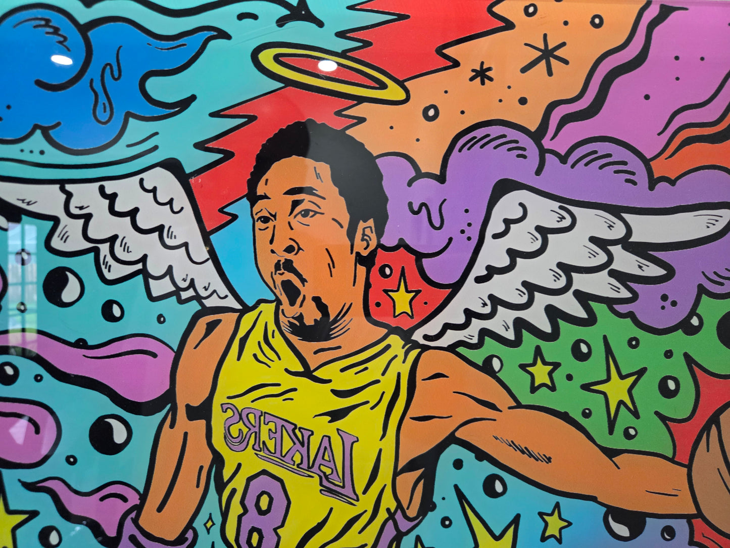 Kobe Bryant Shaquille ONeal Lakers NBA Crypto Art Acrylic Print Modern Wal Decor
