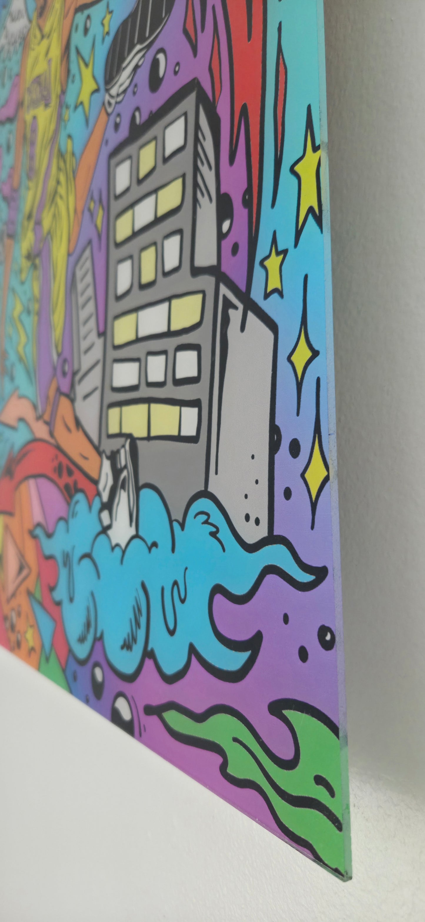 Pop Art Shaq Kobe NBA Basketball Crypto Bitcoin Urban Graffiti Acrylic Art Print