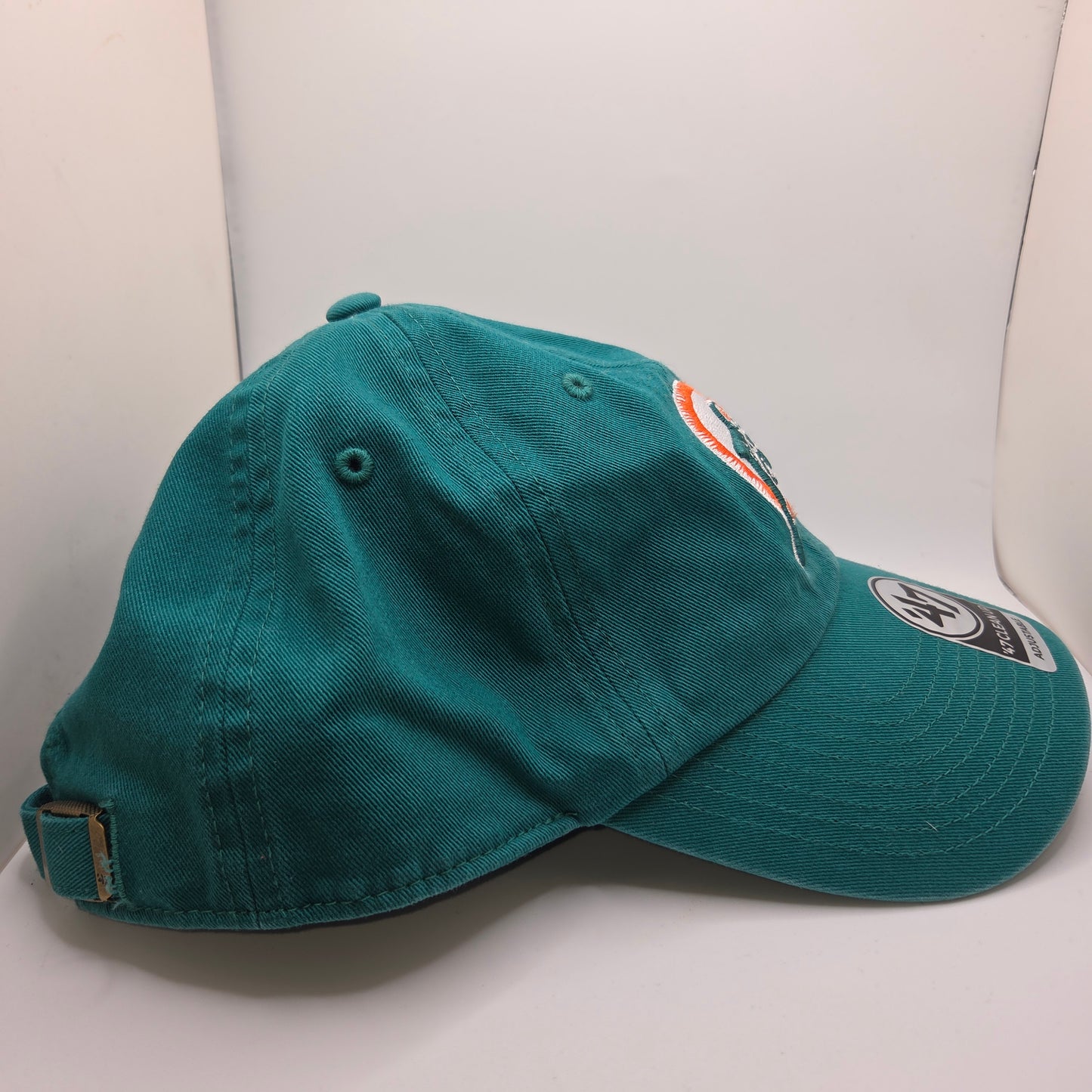 Miami Dolphins '47 Clean Up Adjustable Tailgate Teal Retro Logo Hat Football Cap