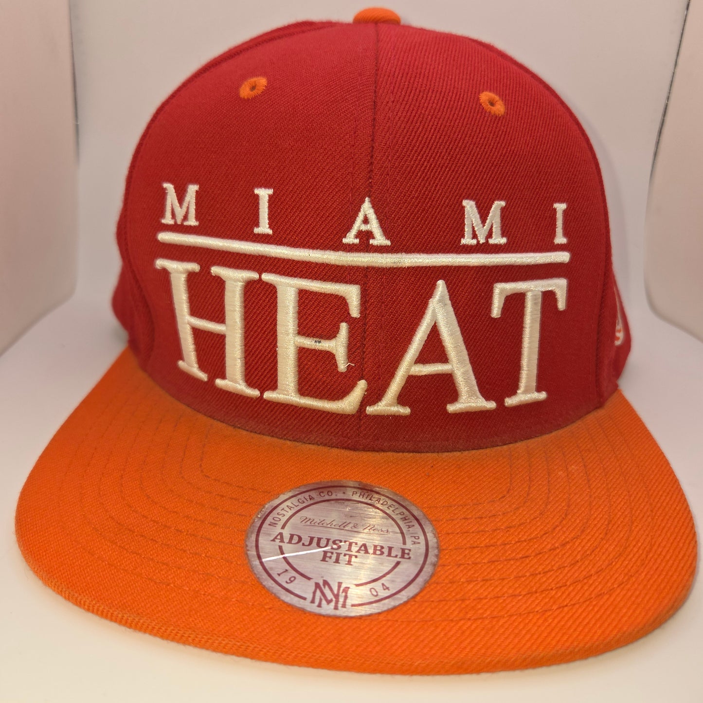 Miami Heat Mitchell & Ness Snapback Vintage Cap NBA Hat Hardwood Classics