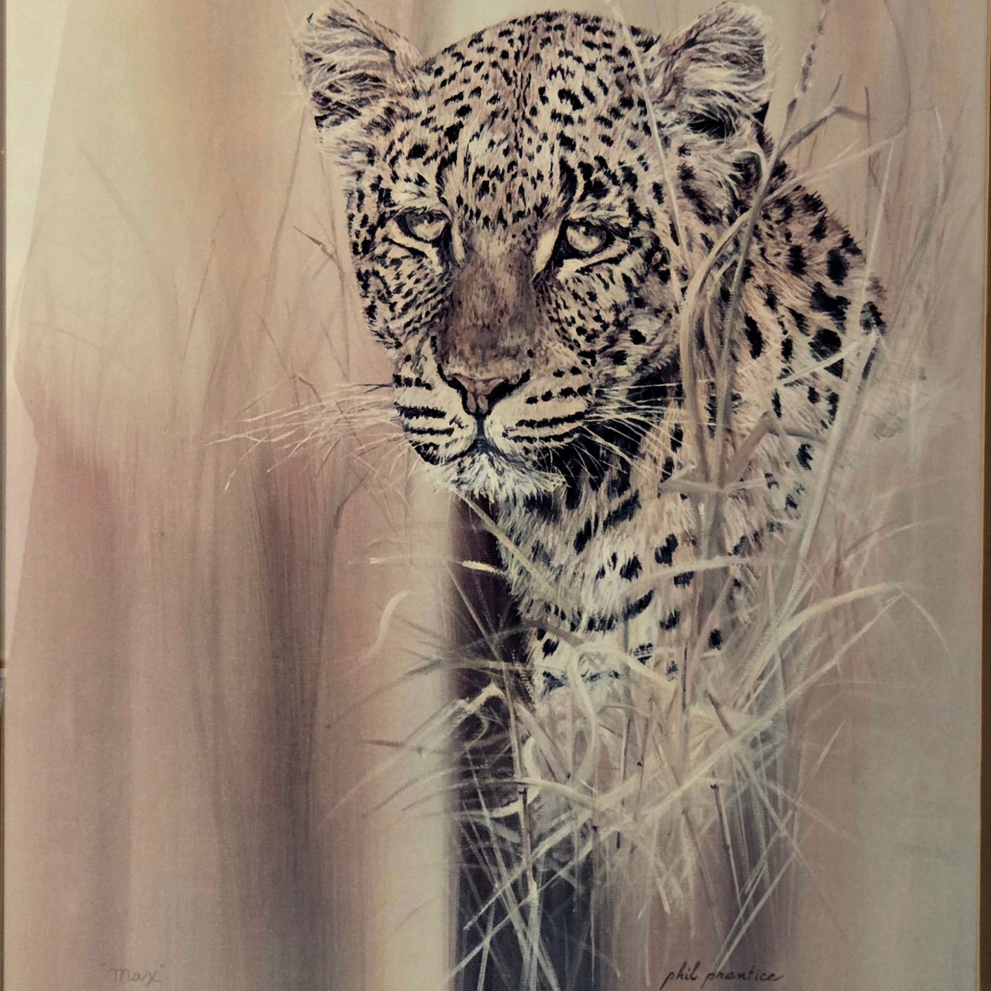 Leopard Cheetah Wildlife Art Print Big Cat Safari Animal - Wall Art Nature Decor